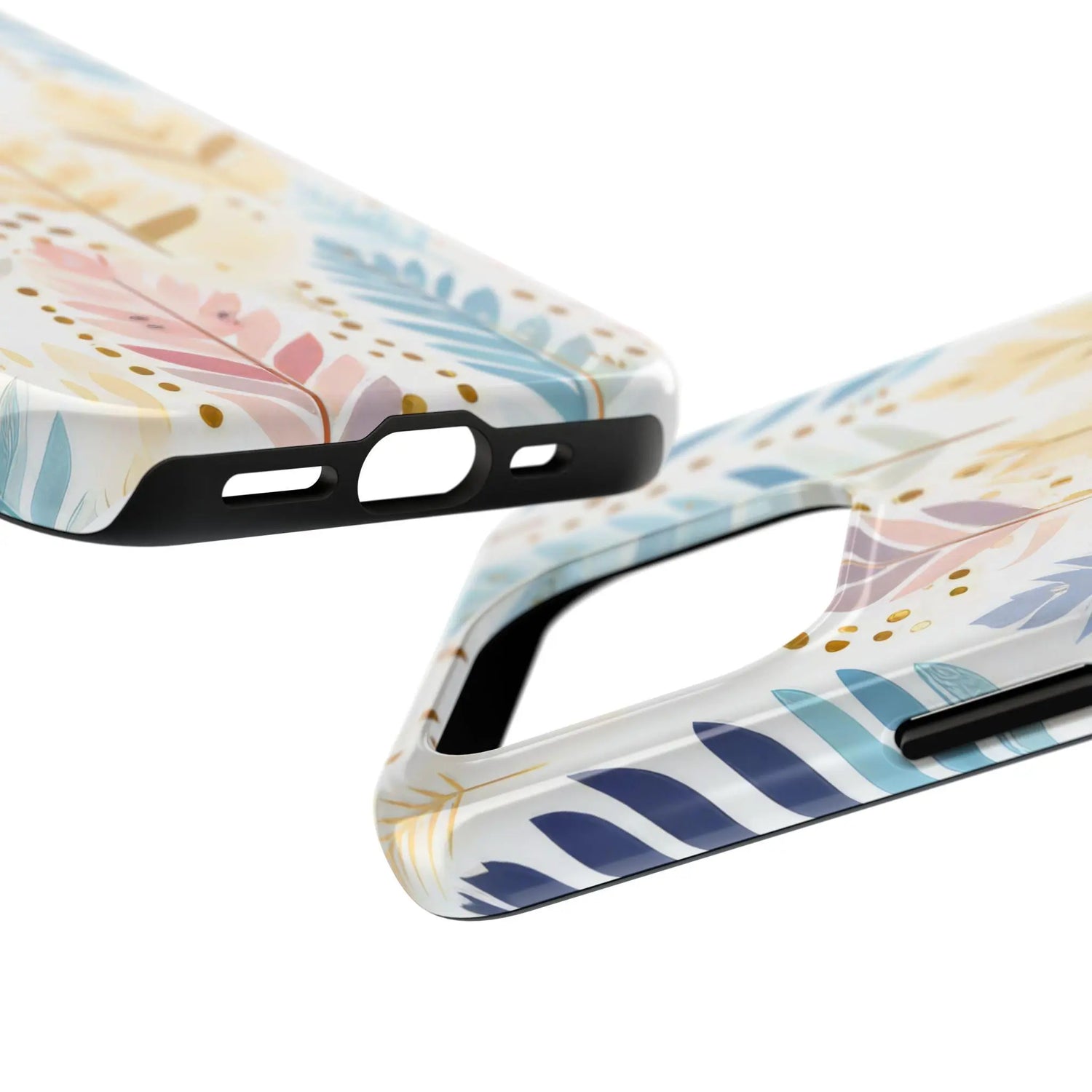 Boho Chic Tough Phone Case, Floral Phone Cover, Protective Case for iPhone, Gift for Her, Nature Lover Accessory