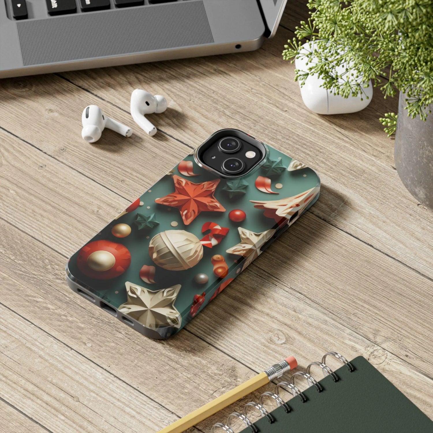 Festive Holiday Tough Phone Cases, Christmas Phone Covers, Durable Cases for Gifts, Fun Winter Accessories, Holiday Decor