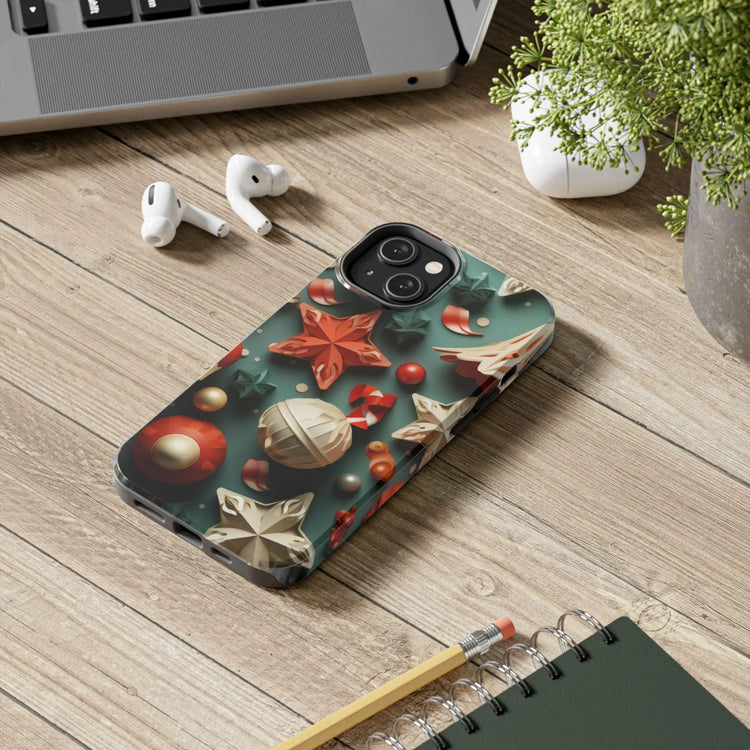 Festive Holiday Tough Phone Cases, Christmas Phone Covers, Durable Cases for Gifts, Fun Winter Accessories, Holiday Decor