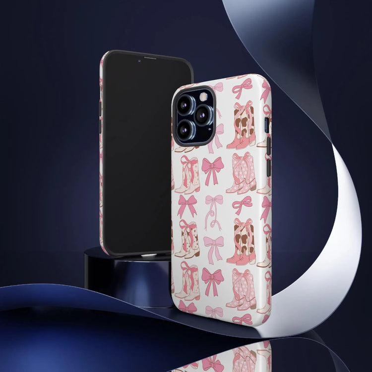 Tough Cases, Pink coquette phone case cover, Pretty in pink cowgirl, Variety Iphone cases, Barbie fashion, Sturdy phone cover