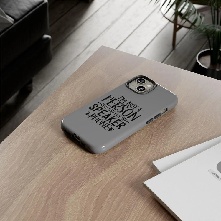 Tough Cases, Iphone Strong Sturdy Basic cover case, Sarcastic Humor, Hard Shell variety phone cases, Simple Minimilist Design