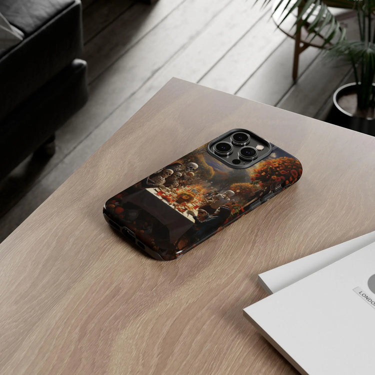 Day of the Dead iphone cases, Samsung Phone Case, Google Pixel case, Extra strong phone case, Black Phone case, Gothic gift, Halloween