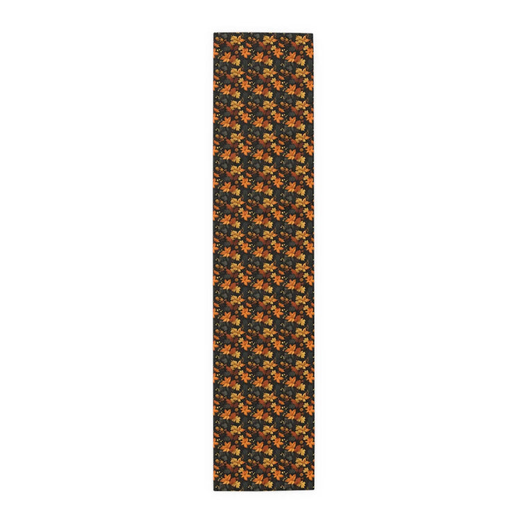 Floral Table Runner - Stylish Cotton Poly Autumn Decor for Dining, Elegant Home Accents, Perfect Thanksgiving and Holiday Gatherings, Unique