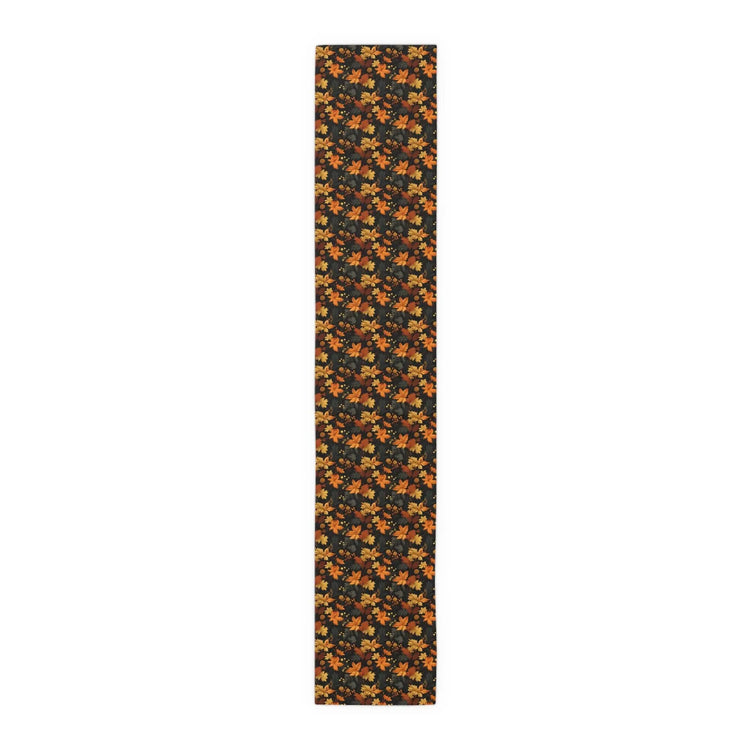 Floral Table Runner - Stylish Cotton Poly Autumn Decor for Dining, Elegant Home Accents, Perfect Thanksgiving and Holiday Gatherings, Unique
