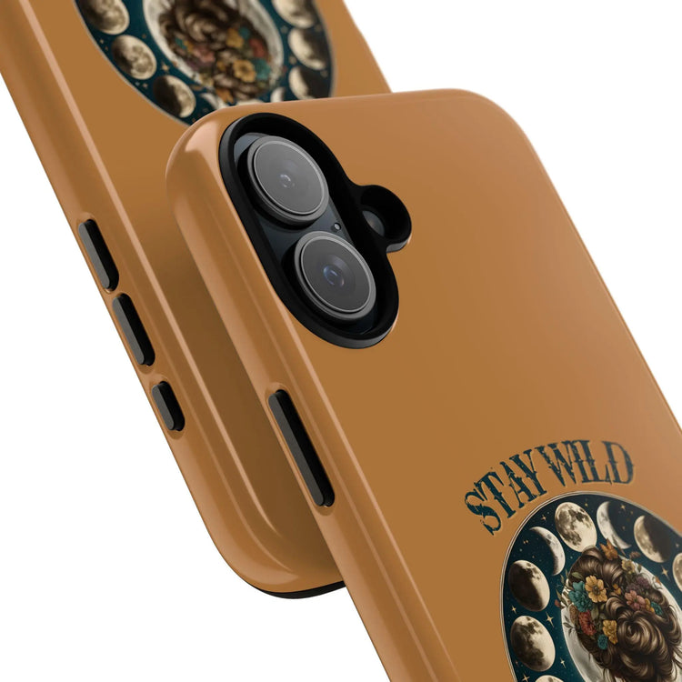 Tough Cases, Stay Wild Moon Child hard cover Iphone Shell, Celestial Spiritual Divine Heavenly cell phone decor