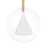 Acrylic Ornaments, Pink Xmas Tree Decor, Minimalist Holiday Ornament, Classy Acrylic Bauble, Simple Tree Design, Christmas Decoration The Aurora Touch