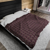 Cozy Velveteen Plush Blanket - Soft Floral Throw for Home, Decor, Gift, Nursery, Cozy Evenings