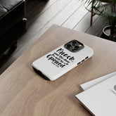 Phone Cases, Scripture Verses, Christian White Hard Cover, Minimalist iPhone 16 iPhone 15, Uplifting, Protective, Gift for Believers,
