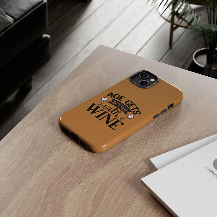Phone Cases, Wine Themed, Funny Saying, Sturdy Shell Cover Case, Iphone & Android, Strong Protective Hard Case - Tough Cases