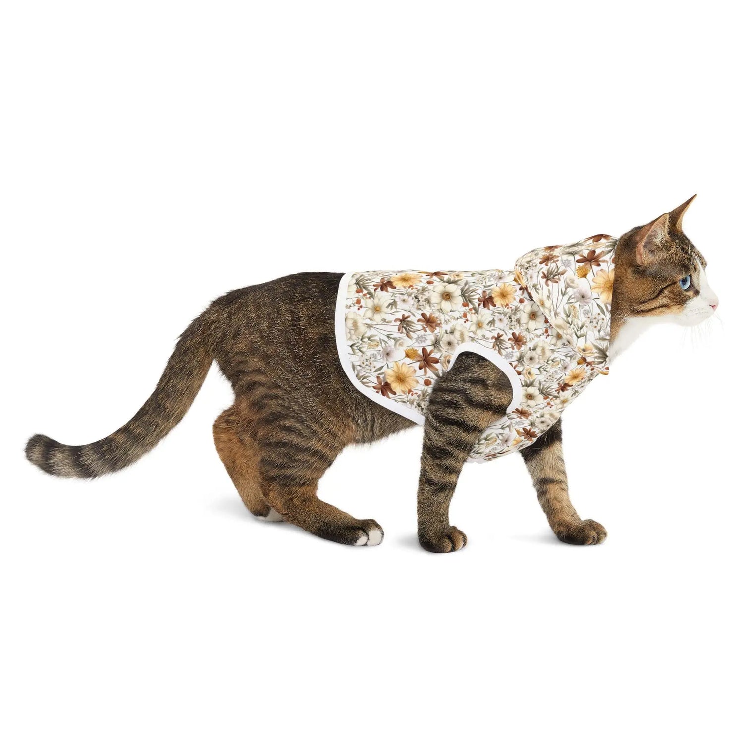 Floral Pet Hoodie, Cozy Dog Sweater, Cute Puppy Clothes, Autumn Pet Fashion, Perfect for Dog Lovers