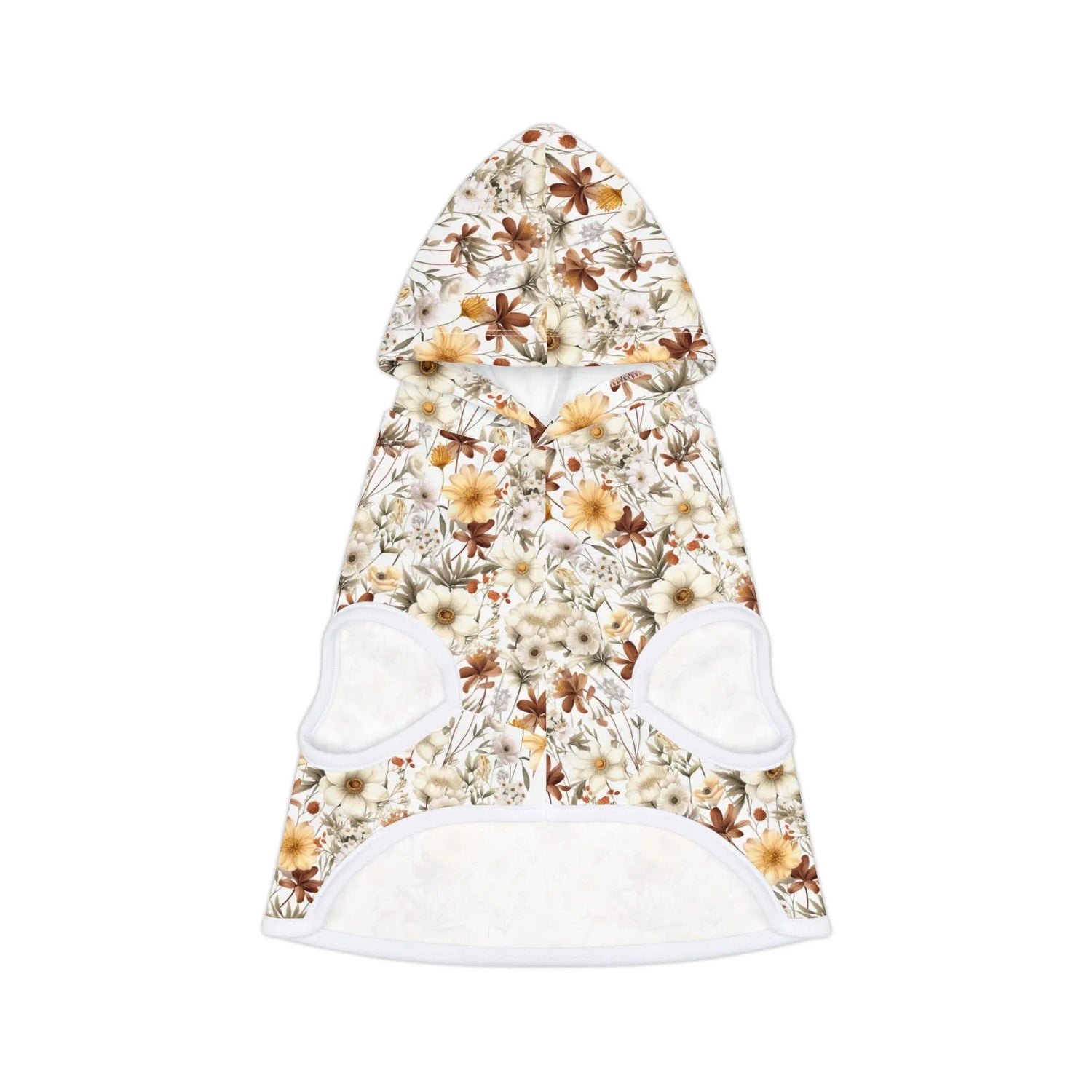 Floral Pet Hoodie, Cozy Dog Sweater, Cute Puppy Clothes, Autumn Pet Fashion, Perfect for Dog Lovers