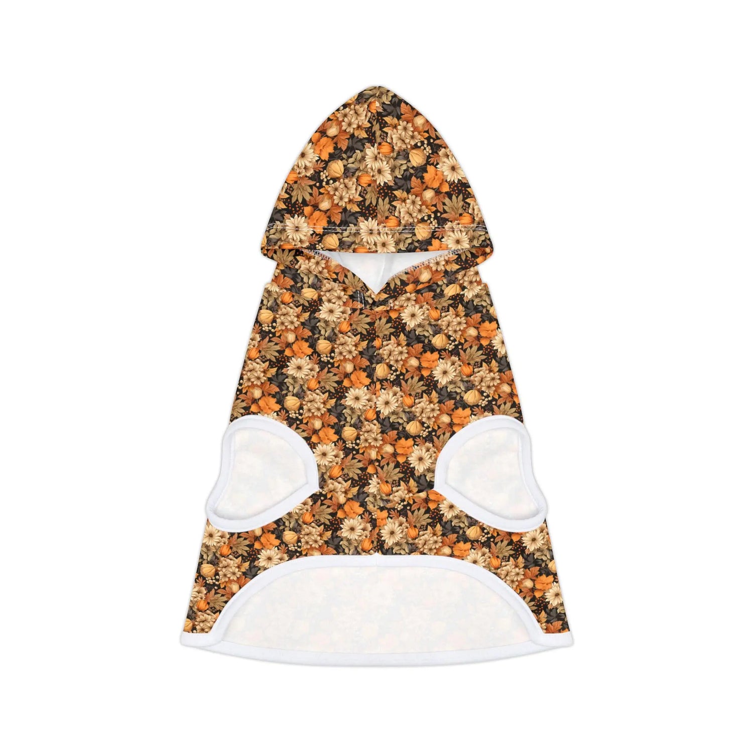 Floral Pet Hoodie, Cozy Fall Dog Sweater, Cute Cat Jacket, Perfect for Fall, Pet Apparel Gift for Animal Lovers, Outdoor Fun