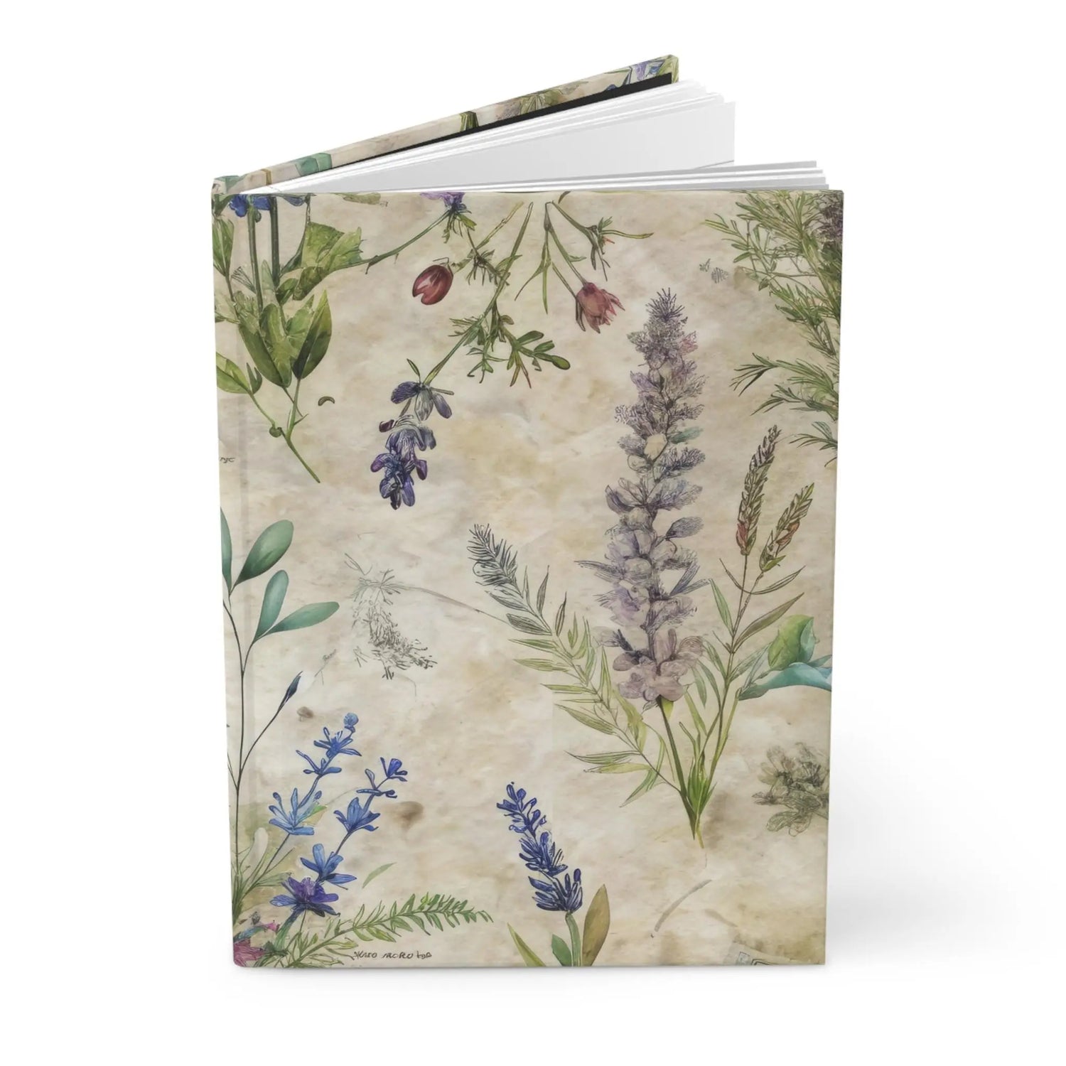 Botanical Hardcover Journal for Nature Lovers | Floral Journal, Garden Notebook, Eco-Friendly Diary, Gift for Writers, Creative Journal The Aurora Touch