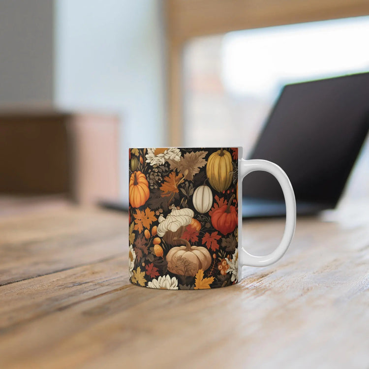 Cozy Autumn Pumpkin Mug | Fall Decor, Harvest Gift, Thanksgiving Coffee Cup, Pumpkin Spice Lover, Seasonal Drinkware The Aurora Touch