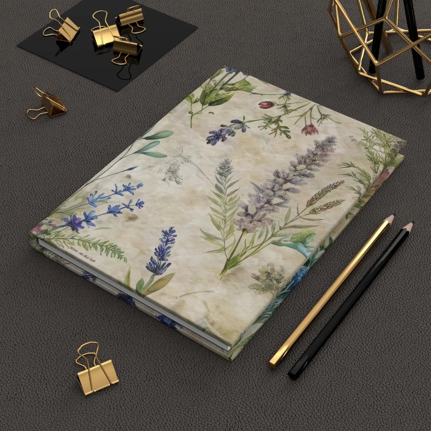 Botanical Hardcover Journal for Nature Lovers | Floral Journal, Garden Notebook, Eco-Friendly Diary, Gift for Writers, Creative Journal The Aurora Touch