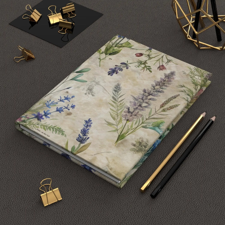 Botanical Hardcover Journal for Nature Lovers | Floral Journal, Garden Notebook, Eco-Friendly Diary, Gift for Writers, Creative Journal The Aurora Touch