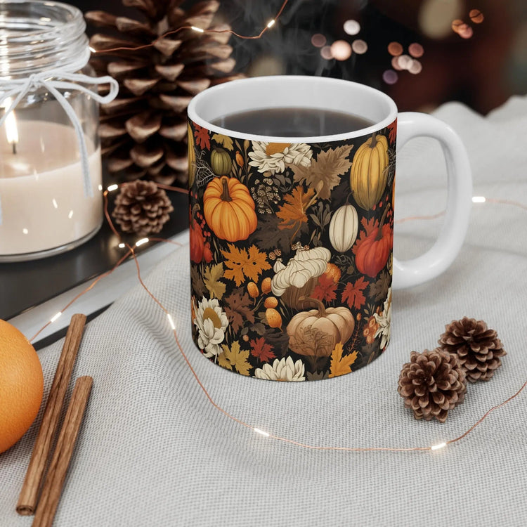 Cozy Autumn Pumpkin Mug | Fall Decor, Harvest Gift, Thanksgiving Coffee Cup, Pumpkin Spice Lover, Seasonal Drinkware The Aurora Touch