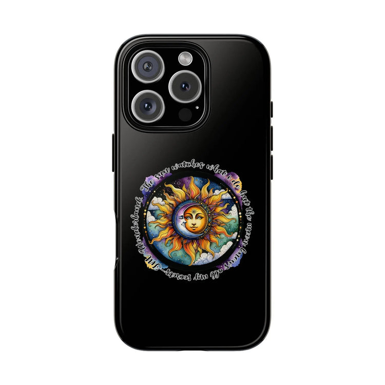Phone Case, Celestial Star Horoscope iPhone 15 16 11 Strong Black Colorful Spiritual Tough Cover, Astrology Zodiac Gift, Protective Shell,