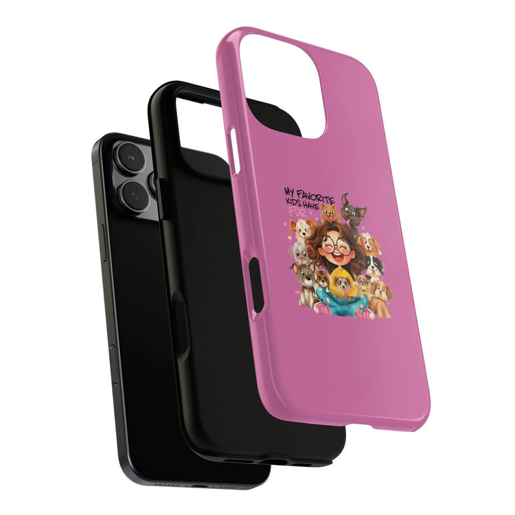 Tough Cases, Dog lover pink humorous Iphone strong sturdy hard shell cover, Pet enthusiast great Birthday item, Veterinarian gift