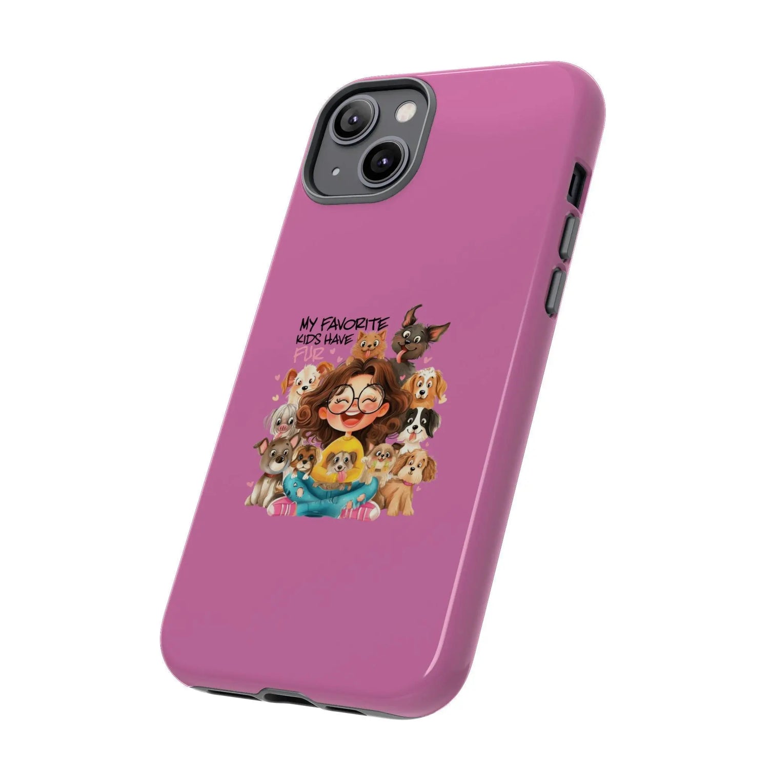 Fierce Fabulous: Humorous Pink Tough Case for Dog Lovers - Perfect Birthday Gift for Pet Enthusiasts & Veterinarians