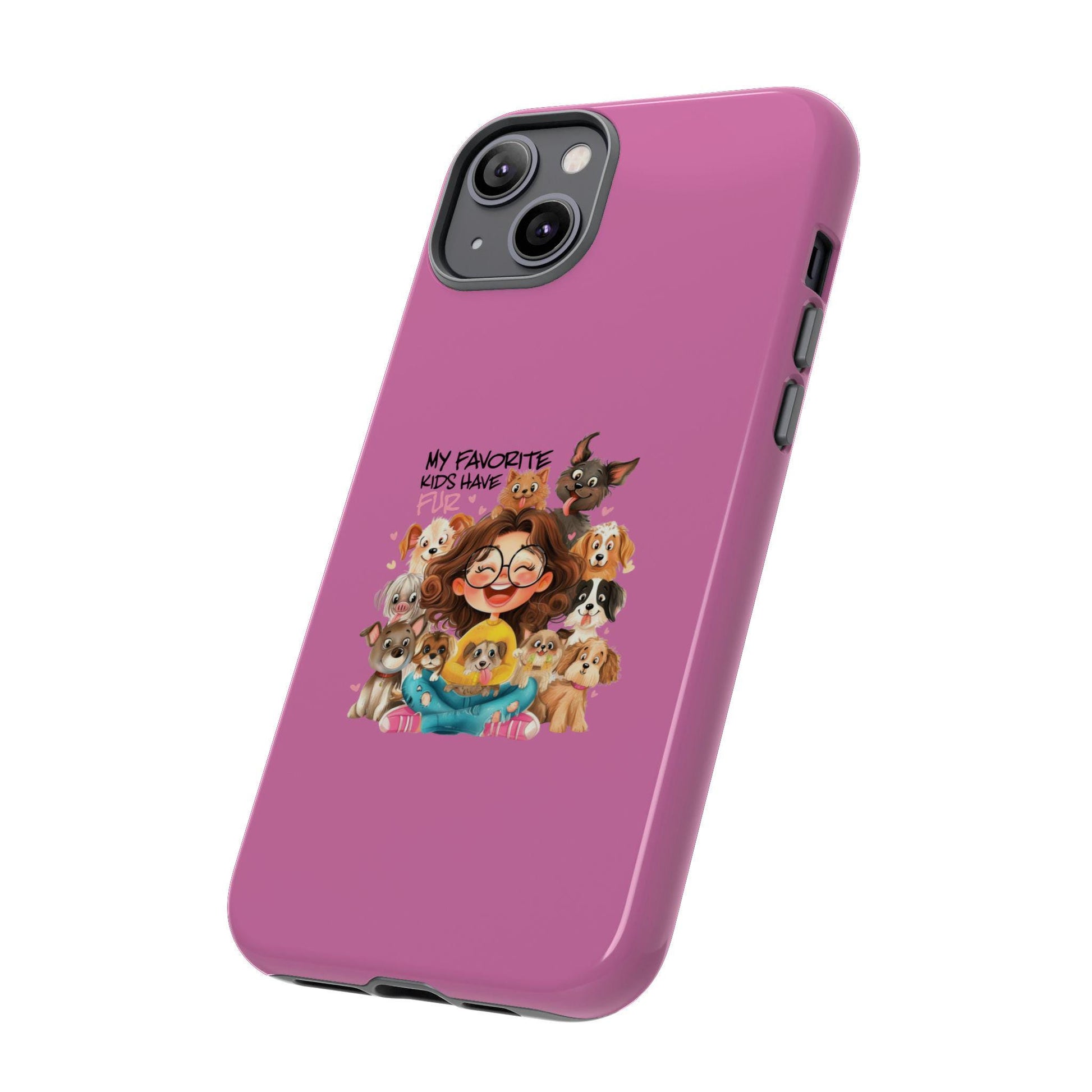 Fierce Fabulous: Humorous Pink Tough Case for Dog Lovers - Perfect Birthday Gift for Pet Enthusiasts & Veterinarians