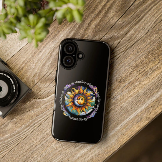 Phone Case, Celestial Star Horoscope iPhone 15 16 11 Strong Black Colorful Spiritual Tough Cover, Astrology Zodiac Gift, Protective Shell,