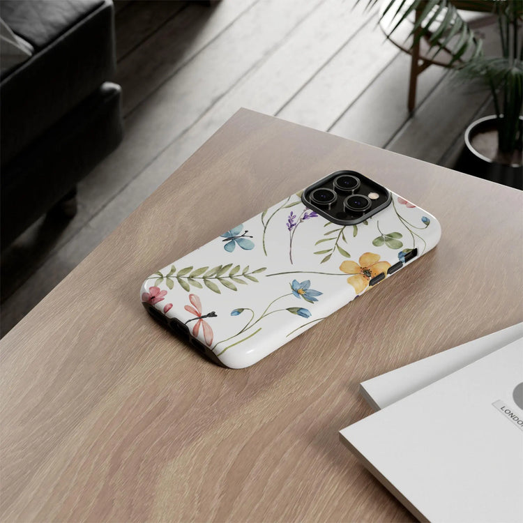 Floral Phone Cases, Pretty Flower Tough Cases, Personalized Iphone Android Covers, Gift for Her, Bloom Design