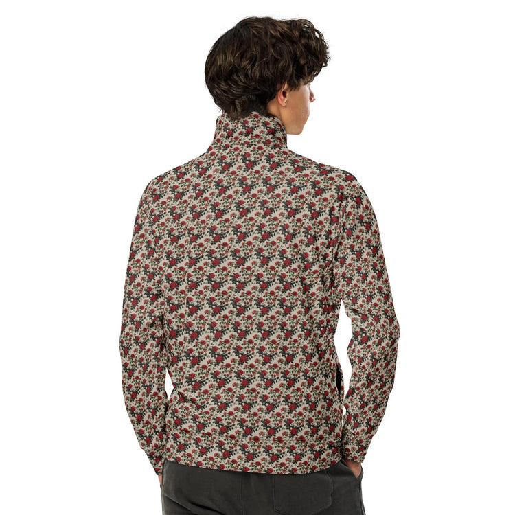 Unisex All-Over Print Rose Pattern Track Jacket - Stylish Casual Wear for All Occasions The Aurora Touch