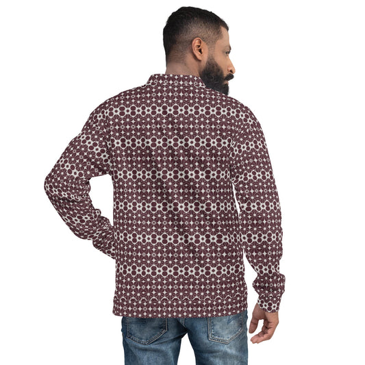 Men&#39;s Fashionable All-Over Print Bomber Jacket - Casual Style Meets Unique Design