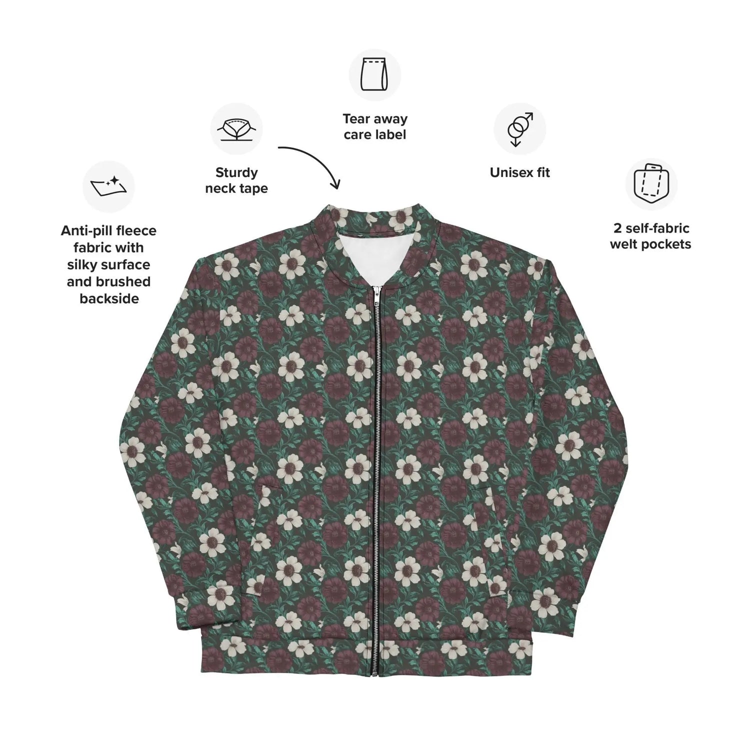 Vibrant Unisex Bomber Jacket - Stylish Everyday Wear & Night Out Essential | Unique Fashion Statement with Jeans or Hoodies