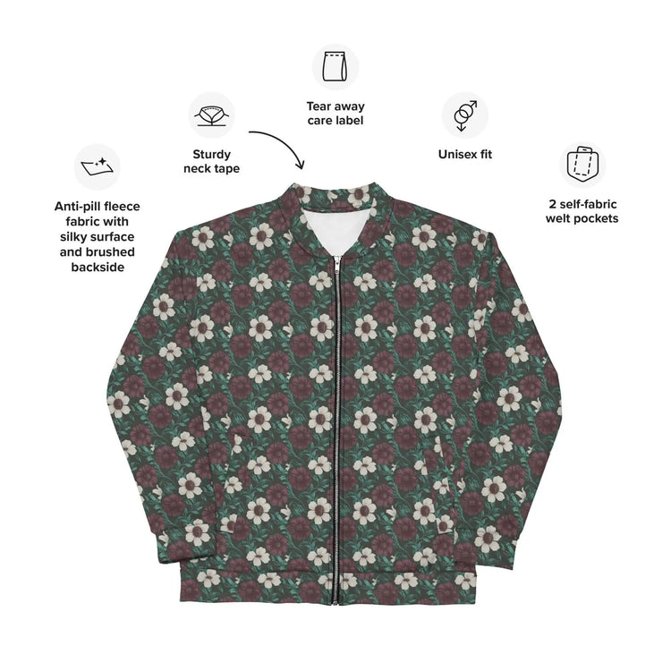 Vibrant Unisex Bomber Jacket - Stylish Everyday Wear & Night Out Essential | Unique Fashion Statement with Jeans or Hoodies