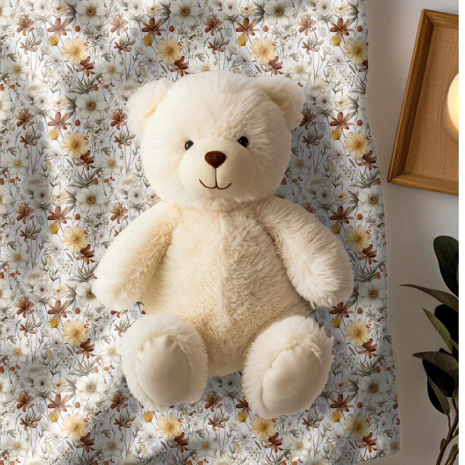 Cozy Floral Fleece Baby Blanket, Soft Floral Baby Blanket, Nursery Decor, Baby Shower Gift, Floral Print Blanket The Aurora Touch