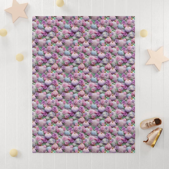 Fall Season Fairy Tale Soft Fleece Baby Blanket, Cozy Nursery Decor, Newborn Gift, Baby Shower Present, Infant Snuggle Blanket The Aurora Touch