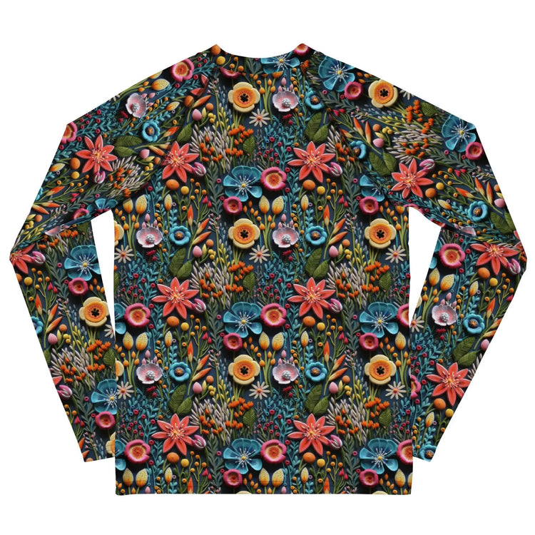 Youth Colorful Stylish Rash Guard - Vibrant Protection for Active Kids!"