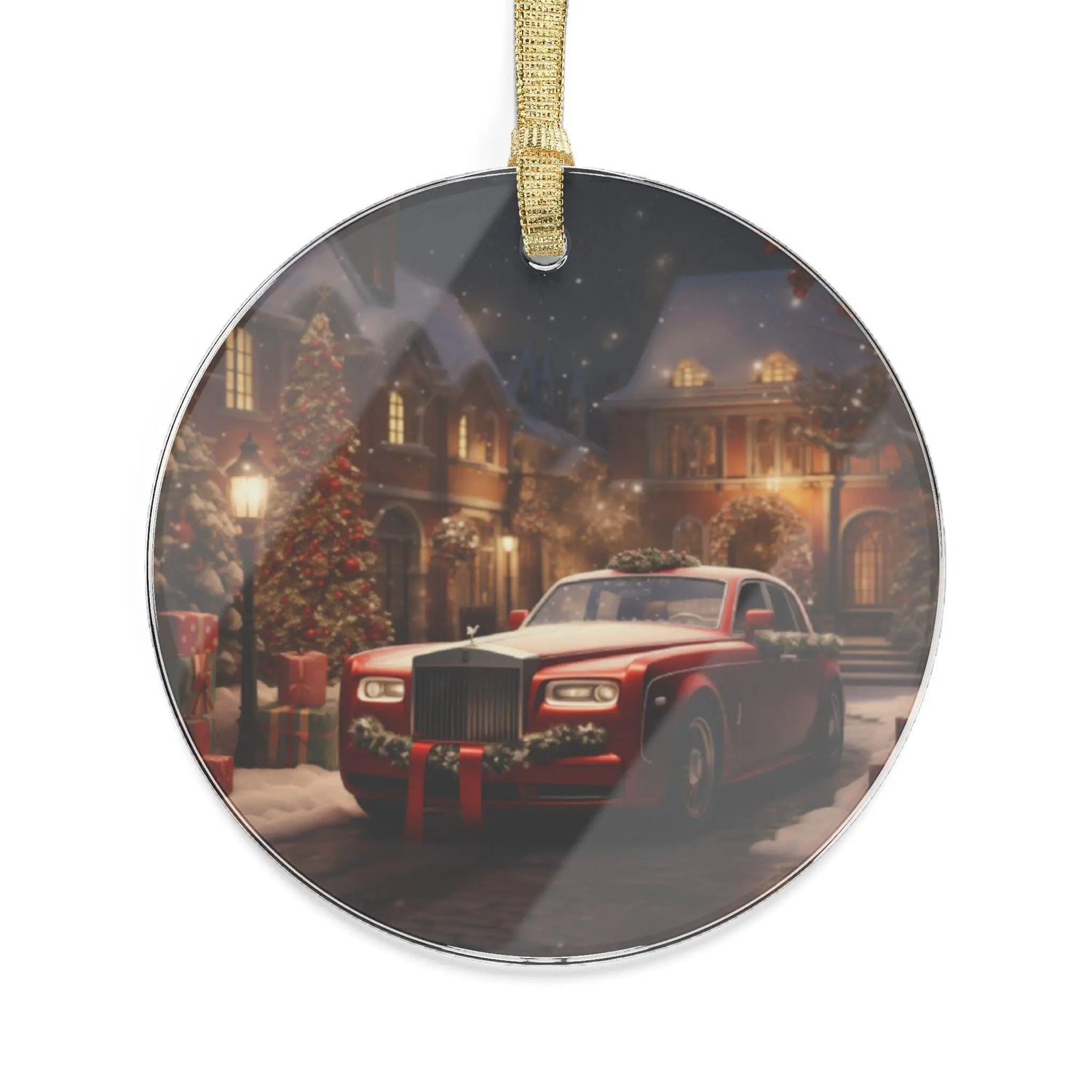 Acrylic Ornaments, Luxury Rolls Royce Xmas Tree Decor, Fancy Designer Holiday Decoration, Classy Sexy Ornament The Aurora Touch