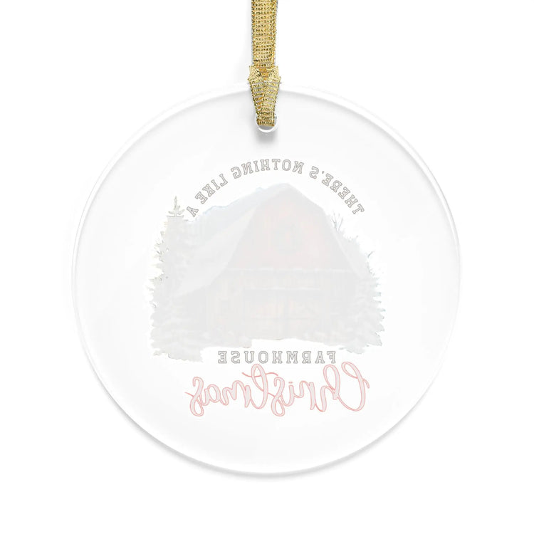 Acrylic Ornaments, Farmhouse Decorations, Tree Ornaments, Xmas ornaments, Country Xmas, Xmas Barn, Holiday Decor, Room Decor - Rustic The Aurora Touch
