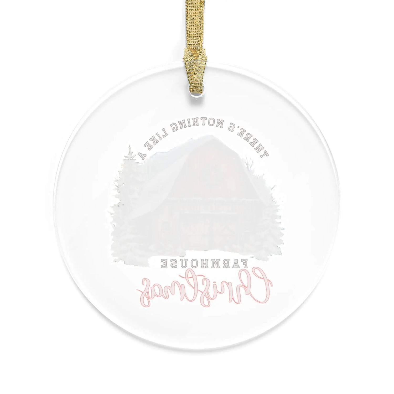 Acrylic Ornaments, Farmhouse Decorations, Tree Ornaments, Xmas ornaments, Country Xmas, Xmas Barn, Holiday Decor, Room Decor - Rustic