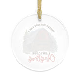 Acrylic Ornaments, Farmhouse Decorations, Tree Ornaments, Xmas ornaments, Country Xmas, Xmas Barn, Holiday Decor, Room Decor - Rustic