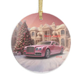 Personalized Acrylic Christmas Ornament - Holiday Decor, Festive Gift, Custom Name Keepsake, Car Theme, Family Celebration The Aurora Touch
