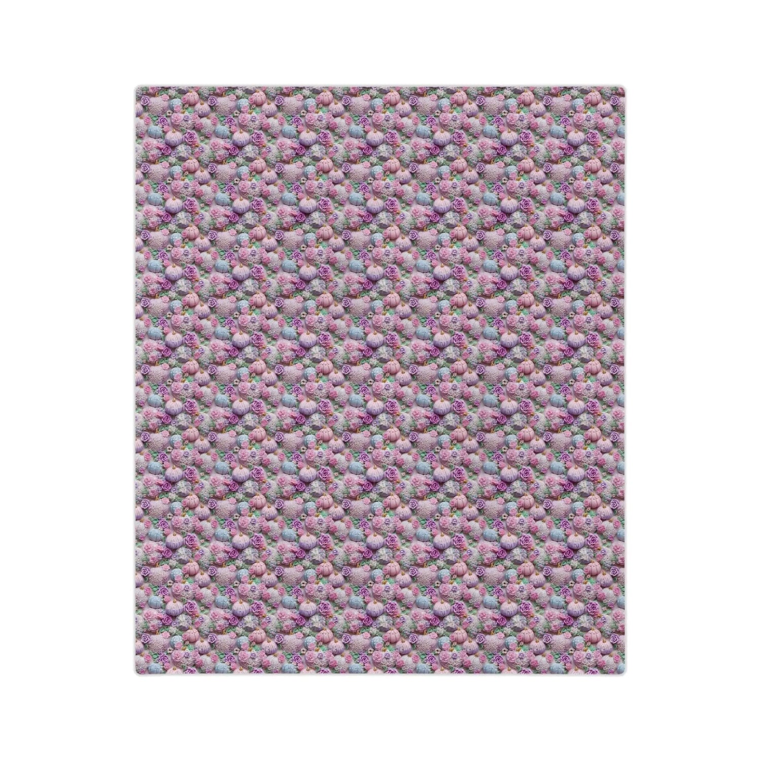 Floral Fall Velveteen Microfiber Blanket | Cozy Gift for Home, Sofa Throw, Bedroom Decor, Mother&
