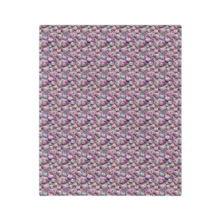 Floral Fall Velveteen Microfiber Blanket | Cozy Gift for Home, Sofa Throw, Bedroom Decor, Mother&