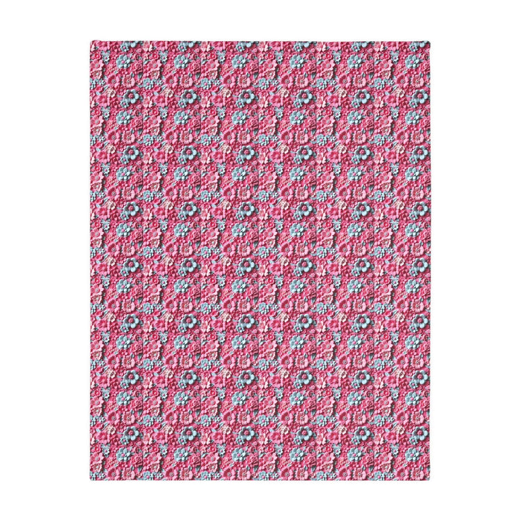 Floral Microfiber Two- Sided Blanket, Cozy Home Decor, Soft Pet Blanket, Chic Gift for Her, Spring Vibes, Garden Lover&