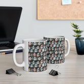 Whimsical Christmas Gnome Ceramic Mug, Festive Coffee Cup, Holiday Gift, Winter Decor, Cute Beverage Holder, Santa Lovers The Aurora Touch