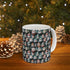 Whimsical Christmas Gnome Ceramic Mug, Festive Coffee Cup, Holiday Gift, Winter Decor, Cute Beverage Holder, Santa Lovers The Aurora Touch