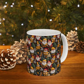 Festive Santa Ceramic Mug - Perfect for Holiday Cheer, Christmas Gift, Winter Decor, Seasonal Coffee Cup, 11oz, 15oz The Aurora Touch