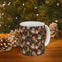 Festive Santa Ceramic Mug - Perfect for Holiday Cheer, Christmas Gift, Winter Decor, Seasonal Coffee Cup, 11oz, 15oz The Aurora Touch