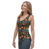 Floral Pattern Sublimation Cut & Sew Tank Top - Custom Female Apparel The Aurora Touch