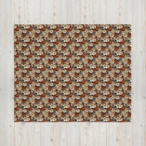 Stylish Fall Floral Throw Blanket | Cozy Fleece for Couch, Bedroom, and Playroom | Trendy Autumn Decor