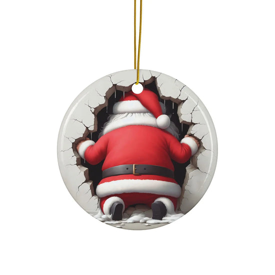 3D Decorative XMAS Ceramic Ornaments, Double-Sided (1pc, 3pcs, 5pcs, 10pcs) - Festive Holiday Decor, Christmas Tree Decoration, Gift for The Aurora Touch