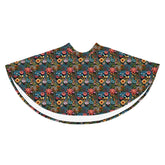 Vibrant All-Over 3D Threaded Floral Print Skater Skirt | Feminine Summer Style | Customizable Sizes
